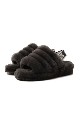 UGG: Серые сандалии  Fluff Yeah