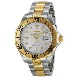 Invicta Pro Diver Grand Diver Automatic Mens Silver Dial Watch 3050