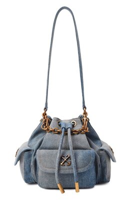 Off-White: Голубая сумка 