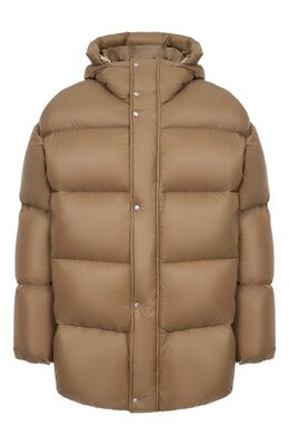 Jil Sander: Бежевый пуховик 