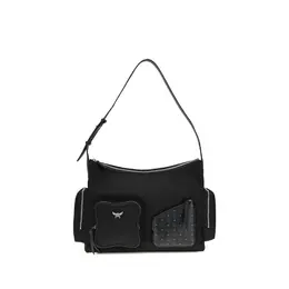 MCM Black Fabric Shoulder Bag mcmwhfata01bkbb