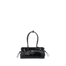 Prada Black Calf Leather Bos Taurus Shoulder Bag pr1ba426vmoo2cyrf0002bb