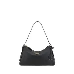 Prada Black Calf Leather Bos Taurus Shoulder Bag pr1bc229vlvm2cysf0002bb