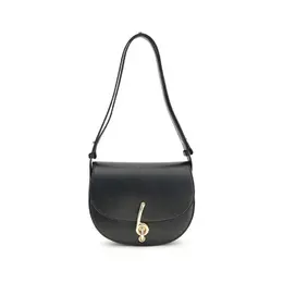 Burberry Black Calf Leather Bos Taurus Shoulder Bag bu8115651a1189bb