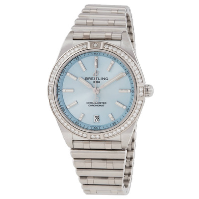 Breitling Chronomat Automatic 36mm Diamond Ladies Ice Blue Watch G10380591C1G1 (blue, arb21179)