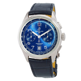 Breitling Premier B01 Chronograph 42 Automatic Blue Dial Mens Watch ab0145171c1p2