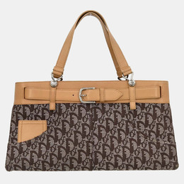 Dior: Коричневая сумка-шоппер 