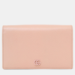 Gucci: Розовый кошелёк  GG Marmont