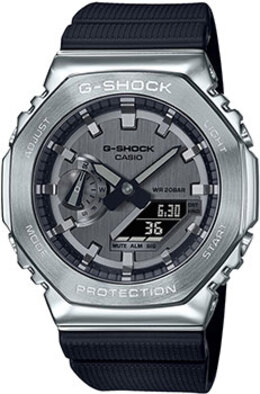 Японские наручные мужские часы Casio GM-2100-1AER. Коллекция G-Shock w228114