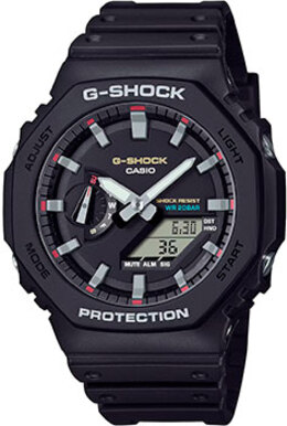 Японские наручные мужские часы Casio GA-2100RL-1A. Коллекция G-Shock w244675
