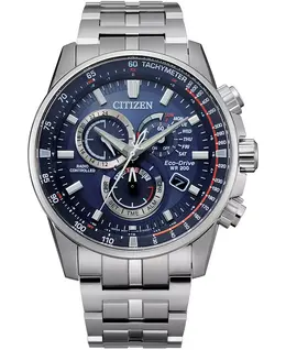 Мужские часы Eco-Drive PCAT на стальном браслете, 43 мм Citizen 10477910
