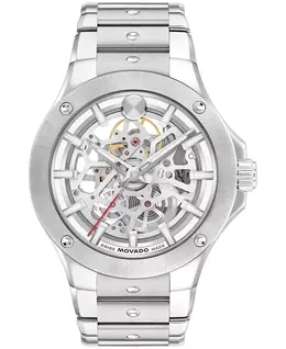 Мужские часы Alta S.E. Swiss Automatic Skeleton в стальном корпусе, 43.50 мм Movado 22916159