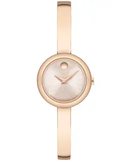 Женские часы Museum Bangle Round Swiss Quartz Mid Rose, 21.50 мм Movado 23786086