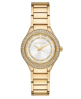 Женские часы Sylvia с тремя стрелками и золотым покрытием из нержавеющей стали, 33 мм Michael Kors 23868259