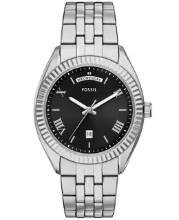 Мужские часы Campbell Three-Hand Day-Date из нержавеющей стали, 42 мм Fossil 24309488