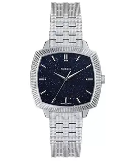 Унисекс часы Nick Jonas x Machine Luxe Aventurine Silver-Tone из нержавеющей стали, 37mm Fossil 23450504