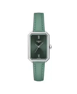 Женские часы Quartz Green с кожаным ремешком, 21.80 мм Tissot 23883386