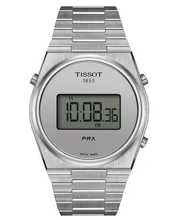 Мужские цифровые часы PRX со стальным браслетом, 40 мм Tissot 16743444