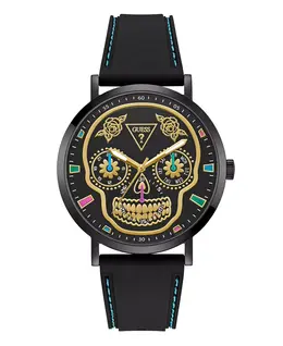 Мужские многофункциональные часы черного цвета, 44mm Guess 23608151