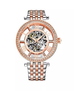 Delphi 3944 Автоматические женские часы со скелетоном диаметром 38 мм Stuhrling, золото 17607658 | rose gold