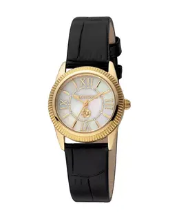 Женские часы Quartz Black Leather 28 мм Roberto Cavalli 18949716