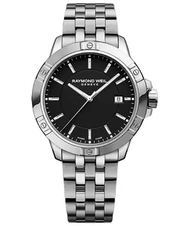 Мужские часы Swiss Tango Quartz на стальном браслете 41 мм Raymond Weil 21114656
