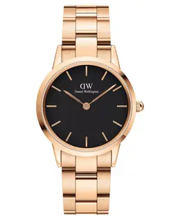 Женские часы Iconic Link из нержавеющей стали с розовым золотым покрытием, 32 мм Daniel Wellington 17143770