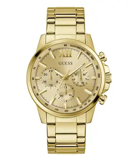 Мужские многофункциональные часы из нержавеющей стали с золотистым покрытием, 44 мм Guess 21284733