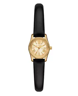 Женские часы Lexington из черной кожи, 19 мм Michael Kors 21757335