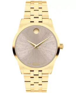 Женские часы Museum Classic Swiss Automatic с желтым PVD-покрытием, 33 мм Movado 21171538