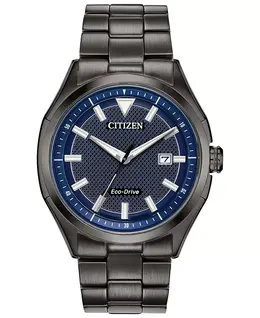 Наручные часы Citizen Eco-Drive для мужчин, модель WDR, черный корпус из нержавеющей стали, браслет, 41 мм 7812248