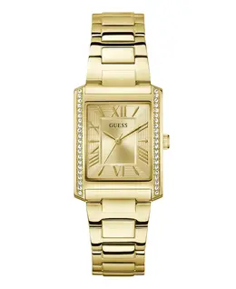 Женские аналоговые часы из нержавеющей стали с золотистым покрытием, 27 мм Guess 20660257
