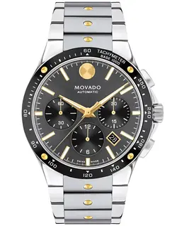 Мужские часы Alta S.E. Swiss Automatic-Chronograph из нержавеющей стали, 43 мм Movado 20263906