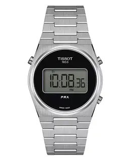 Унисекс-часы PRX Digital со стальным браслетом, 35 мм Tissot 16743441