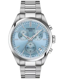 Мужские швейцарские часы PR 100 с хронографом, стальной браслет, 40 мм Tissot 19086060