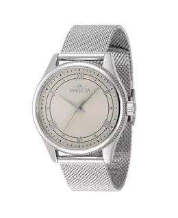 Женские часы 48486 Celestial Quartz с 3 стрелками и циферблатом цвета слоновой кости Invicta 20833303