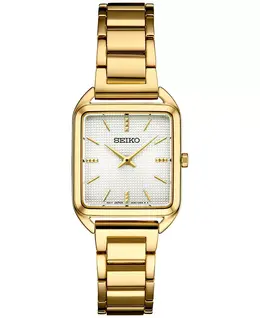 Женские часы-браслет Essentials из нержавеющей стали с золотистым покрытием, 26 мм Seiko 14684813