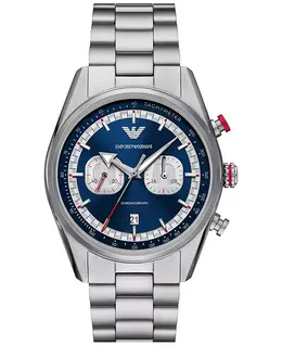 Мужские хронографические часы со стальным браслетом 42 мм Emporio Armani 20876991