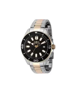 Мужские часы Pro Diver Quartz 3 Hand Black Dial, модель 46319 Invicta, золотой 22285964 | gold
