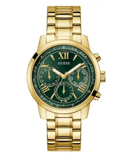 Женские многофункциональные часы из нержавеющей стали с золотистым покрытием, 42 мм Guess 17090708