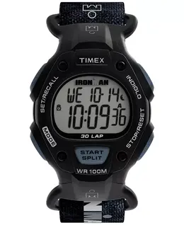 Мужские кварцевые цифровые часы из черной кожи, 38 мм Timex 21706041