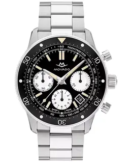 Мужские часы Super Sub Sea Alta Swiss Automatic-Chronograph, сталь Dura Steel 904L, 43 мм Movado 20263909