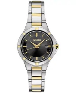Женские часы Essential Two Tone с браслетом из нержавеющей стали, 27 мм Seiko 14105101