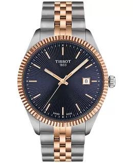 Мужские часы Swiss Ballade с двухцветным браслетом из нержавеющей стали, 40 мм Tissot 20484650