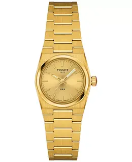 Женские часы Swiss PRX с браслетом из нержавеющей стали золотого оттенка, 25 мм Tissot 22858027