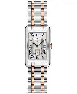 Женские часы-браслет Swiss DolceVita из розового золота 18K и нержавеющей стали, 23x37 мм Longines 4564898