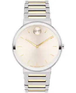 Мужские часы Bold Horizon Swiss Quartz с двухцветным корпусом из нержавеющей стали, 40 мм Movado 15804822