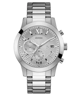 Мужские хронографические часы со стальным браслетом 45 мм Guess 5015257