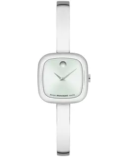 Женские наручные часы Museum Cushion Swiss Quartz Stainless Steel Bangle Watch, 21.50 мм Movado 22916162