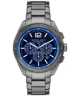 Мужские часы Accelerator 2.0 Chronograph Gunmetal из нержавеющей стали, 44 мм Michael Kors 18928183